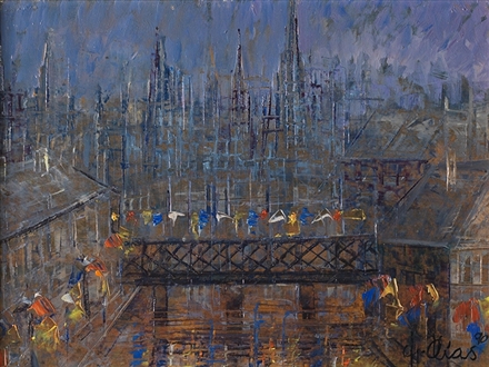 "Pasarela" by Rosario Charo Olias Tello - Auction record, sale price, and art valuation. Compare with similar artists and explore comparable artworks.