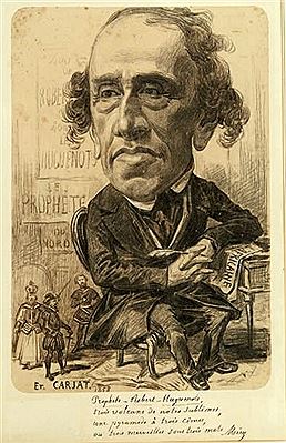 Portait-charge du Giacomo Meyerbeer