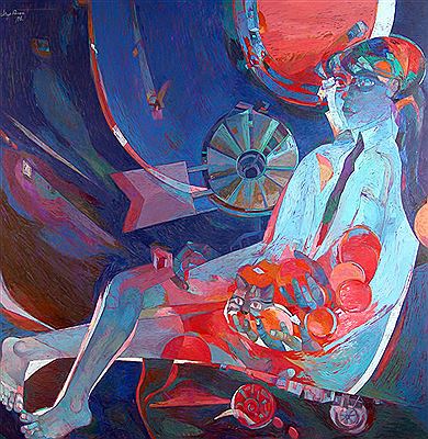 "ROMINA CON NARANJAS Y SOLES"