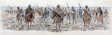 "JINETE Y CAMPAMENTO” – “INDIOS A CABALLO" by Eleodoro Marenco - Auction record, sale price, and art valuation. Compare with similar artists and explore comparable artworks.