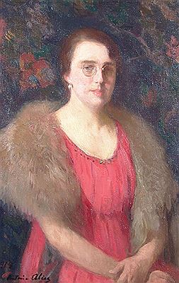 MUJER EN ROJO