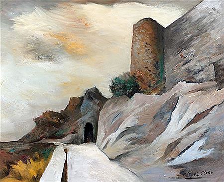 "CASTILLO EN CACERES (ESPAÑA)"