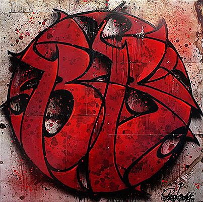 Sample artwork by Brok (Born 1973), known for street art painting - View similar artists and auction records