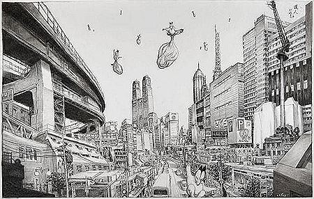 TANUKI GOLDEN BALLS ABOVE TOKYO