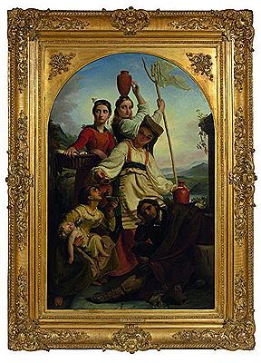 Paysannes italiennes accueillant des voyageurs by François-Joseph Navez - Auction record, sale price, and art valuation. Compare with similar artists and explore comparable artworks.