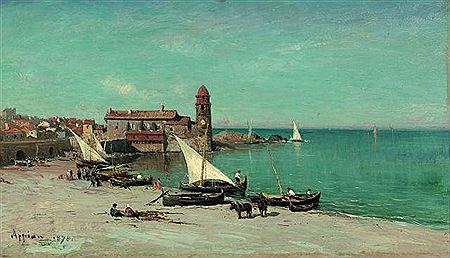 Sample artwork by Adolphe Appian (1818 - 1898), known for landscape painting, etching - View similar artists and auction records