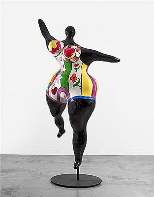 NANA DANSEUSE NOIRE (GRANDE DANSEUSE NEGRESSE) - Circa 1968 by Niki de Saint Phalle - Auction record, sale price, and art valuation. Compare with similar artists and explore comparable artworks.