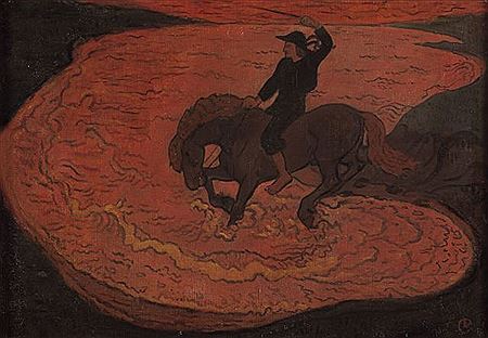 CHEVAL AU BAIN - 1894-1895