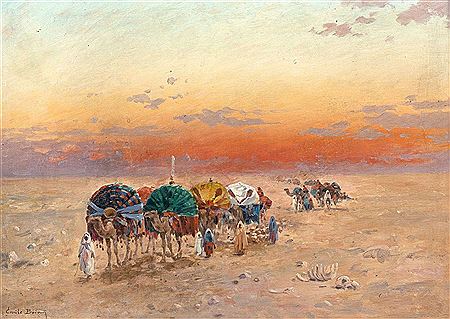 CARAVANE DANS LE DESERT