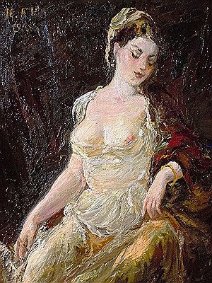 "Seated girl"