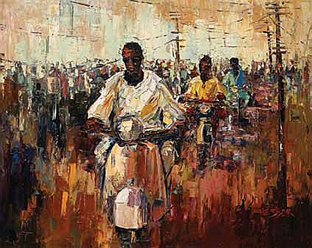 Sample artwork by Marvua Lessor (Born 1952), known for painting - View similar artists and auction records