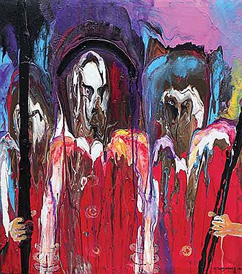 THE CUSTODIANS by Gerry Nubia - Auction record, sale price, and art valuation. Compare with similar artists and explore comparable artworks.