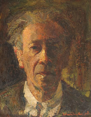 Portrait of Rudolf Schweitzer-Cumpana: Self-portrait