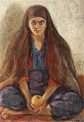 Odalisque with apple