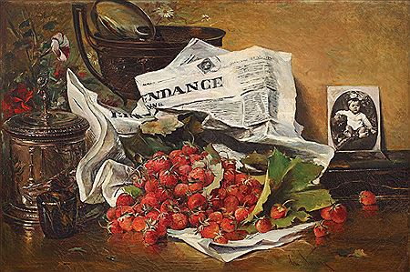 Sample artwork by Theodor Aman (1831 - 1891), known for botanicals, history, garden scene, genre painting, ink drawing, teaching - View similar artists and auction records