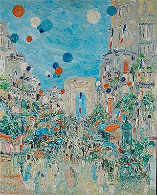 Lacher de ballons by Jacques Ostapoff - Auction record, sale price, and art valuation. Compare with similar artists and explore comparable artworks.