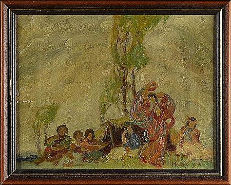 MOTHER WITH CHILDREN. 1915
