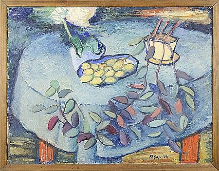 ZÁTIŠÍ NA STOLE. by Frantisek Srp - Auction record, sale price, and art valuation. Compare with similar artists and explore comparable artworks.