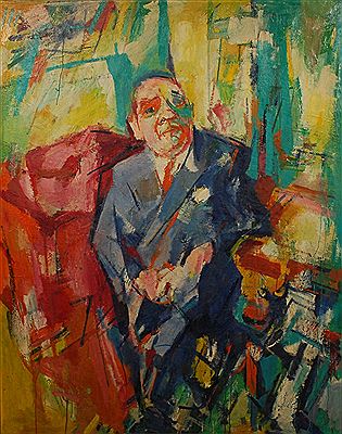Portrait de Gustave Van Geluwe (double face)