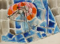 "Blauwe accenten"