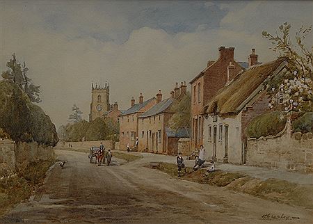 The Village Street, Chellaston by Harold Gresley - Auction record, sale price, and art valuation. Compare with similar artists and explore comparable artworks.