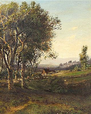 Landscape with a cottage