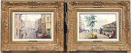 'Bookstalls Along The Seine' and 'Montmart' (2)