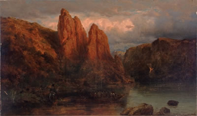 Crossing the Danube at Dusk