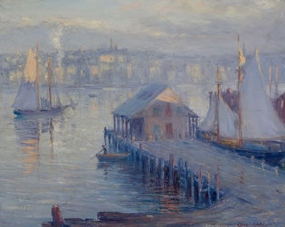 View of Rockport by Oscar Anderson - Auction record, sale price, and art valuation. Compare with similar artists and explore comparable artworks.
