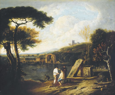 "Lake Scene, Italy"