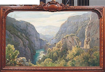 "Le Val du Fier (près d'Aix les Bains)" by Francois Charles Cachoud - Auction record, sale price, and art valuation. Compare with similar artists and explore comparable artworks.