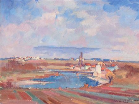 L'étang by Edouard Gaspard Castres - Auction record, sale price, and art valuation. Compare with similar artists and explore comparable artworks.