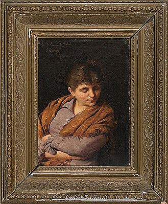 Sample artwork by Jose Duran Y Riera (1849 - 1928), known for genre painting, influenced by catalan nazarenes - View similar artists and auction records