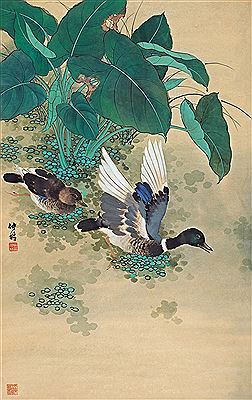 PAIR OF DUCKS 1976