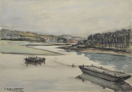 Barques sur la rivière