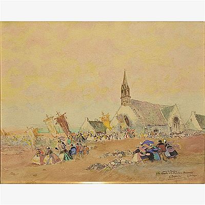 Sample artwork by Victor Boner (1871 - 1951), known for painting - View similar artists and auction records