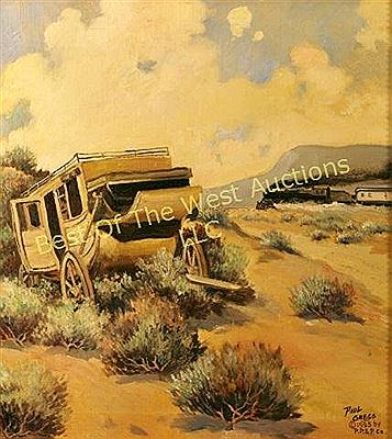 Landscape, "The Tombstone by Paul Gregg - Auction record, sale price, and art valuation. Compare with similar artists and explore comparable artworks.