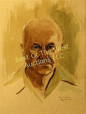 Portrait of Fred McGrath: "Myself", self portrait