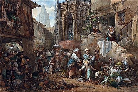 Le marché by Auguste Aristide Fernand Constantin - Auction record, sale price, and art valuation. Compare with similar artists and explore comparable artworks.