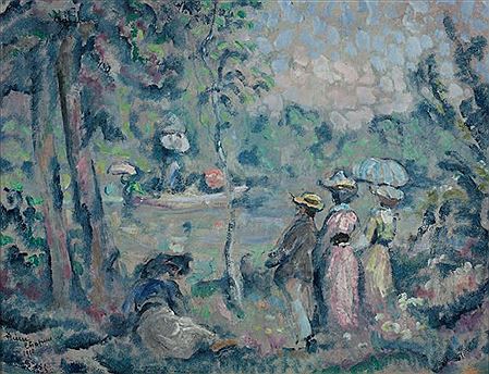 Sample artwork by Pierre Marie Alfred Chapuis (1863 - 1942), known for figure, landscape, genre painting - View similar artists and auction records
