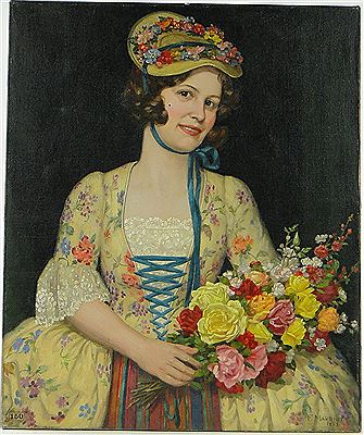 Portrait of the artist's daughter as Dolly Varden