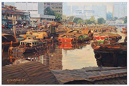 Singapore River Scene