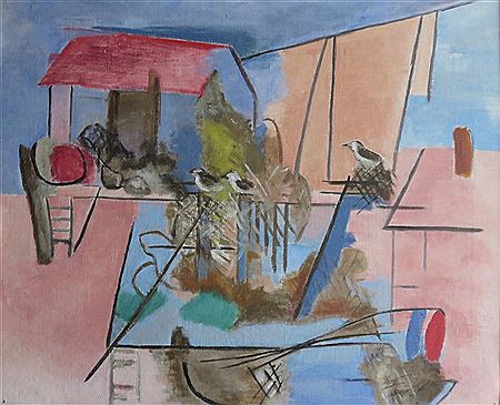 Provincetown Abstract I by Angele E Myrer - Auction record, sale price, and art valuation. Compare with similar artists and explore comparable artworks.