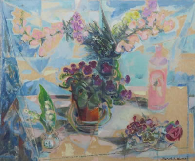 Still Life with Pink Snapdragons
