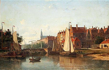 Vue d'un canal à Amsterdam