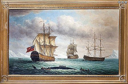 A squadron of the Red whaling in the Arctic