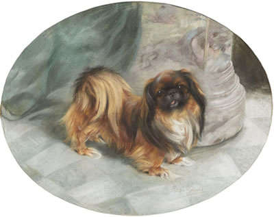 Standing Pekingese by Persis Kirmse - Auction record, sale price, and art valuation. Compare with similar artists and explore comparable artworks.