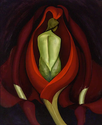 Semi-Abstraction No. 8 (Green Figure Tulip H142)
