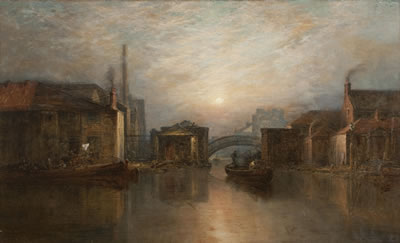 The Canal Basin, Edinburgh by Pollok Sinclair Nisbet - Auction record, sale price, and art valuation. Compare with similar artists and explore comparable artworks.