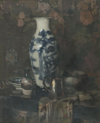 Still Life, Blue and Russet